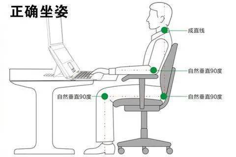 正确坐姿坐骨图片